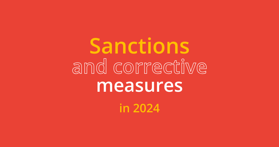 sanctions and corrective measures in 2024